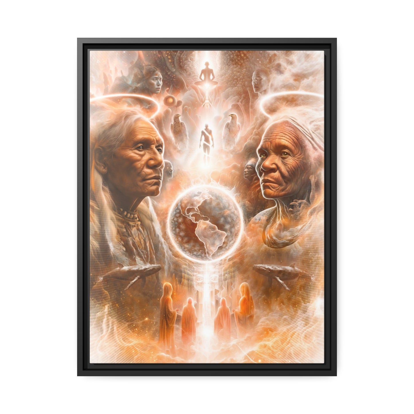 "GUARDIANS" Matte Canvas, Black Frame