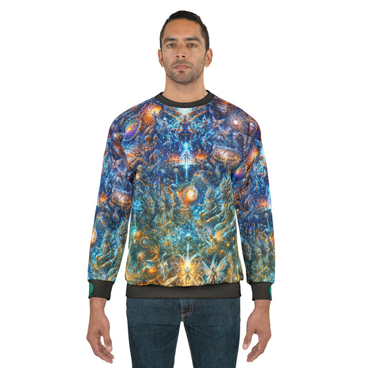 "Genesis of the Cyber Pantheon - The Dawn of Singularity" Sweatshirt