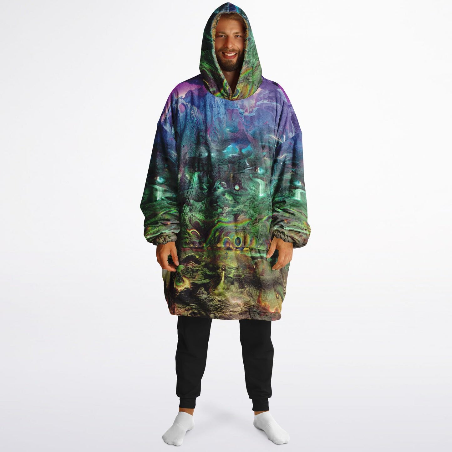GEO - PSYCHEDELIC WONDERLAND - Reversible Snug Hoodie - AOP