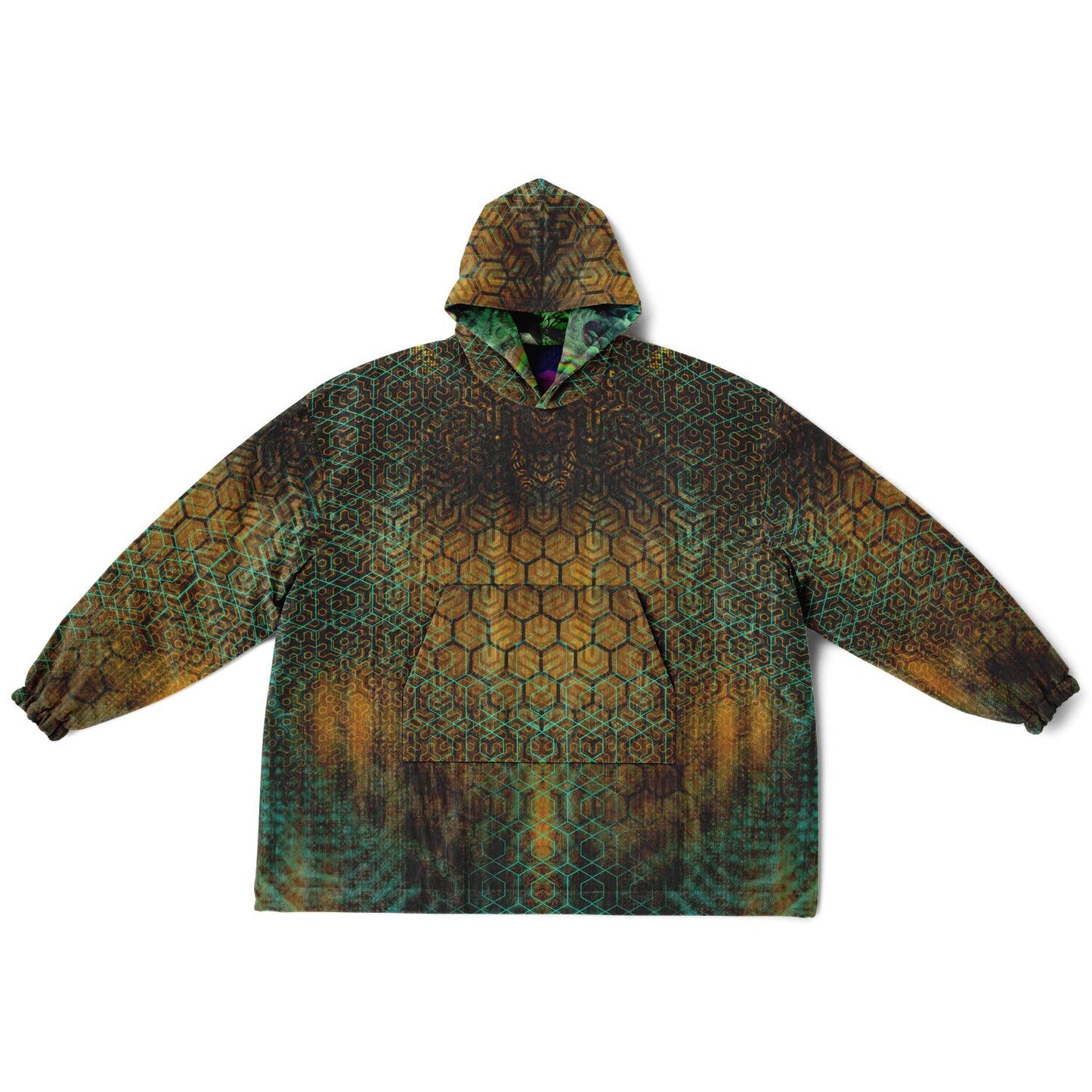 GEO - PSYCHEDELIC WONDERLAND - Reversible Snug Hoodie - AOP