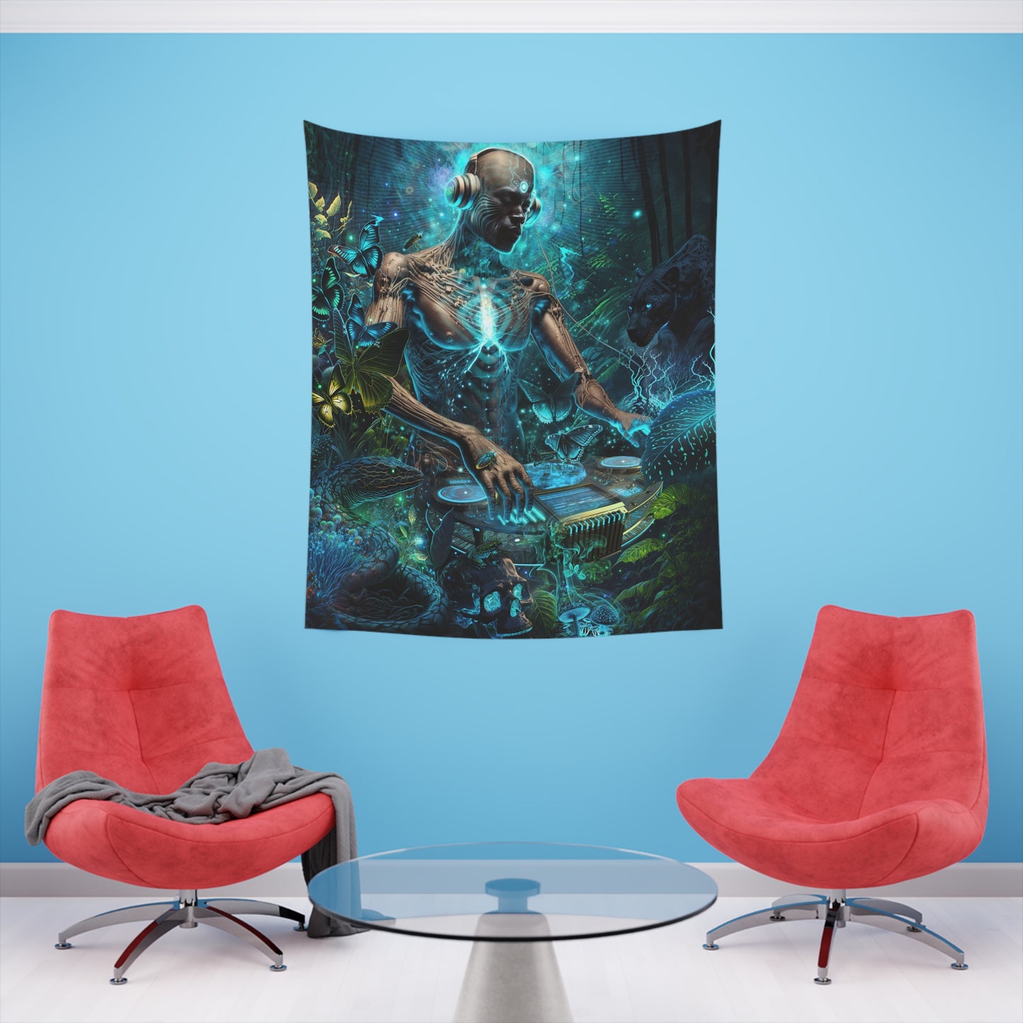 "BIOSONIC" Printed Wall Tapestry