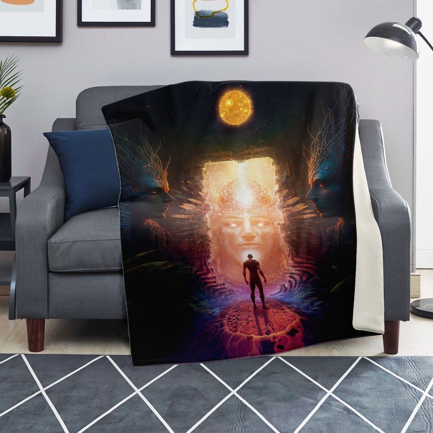 "OPENING" Premium Microfleece Blanket - AOP