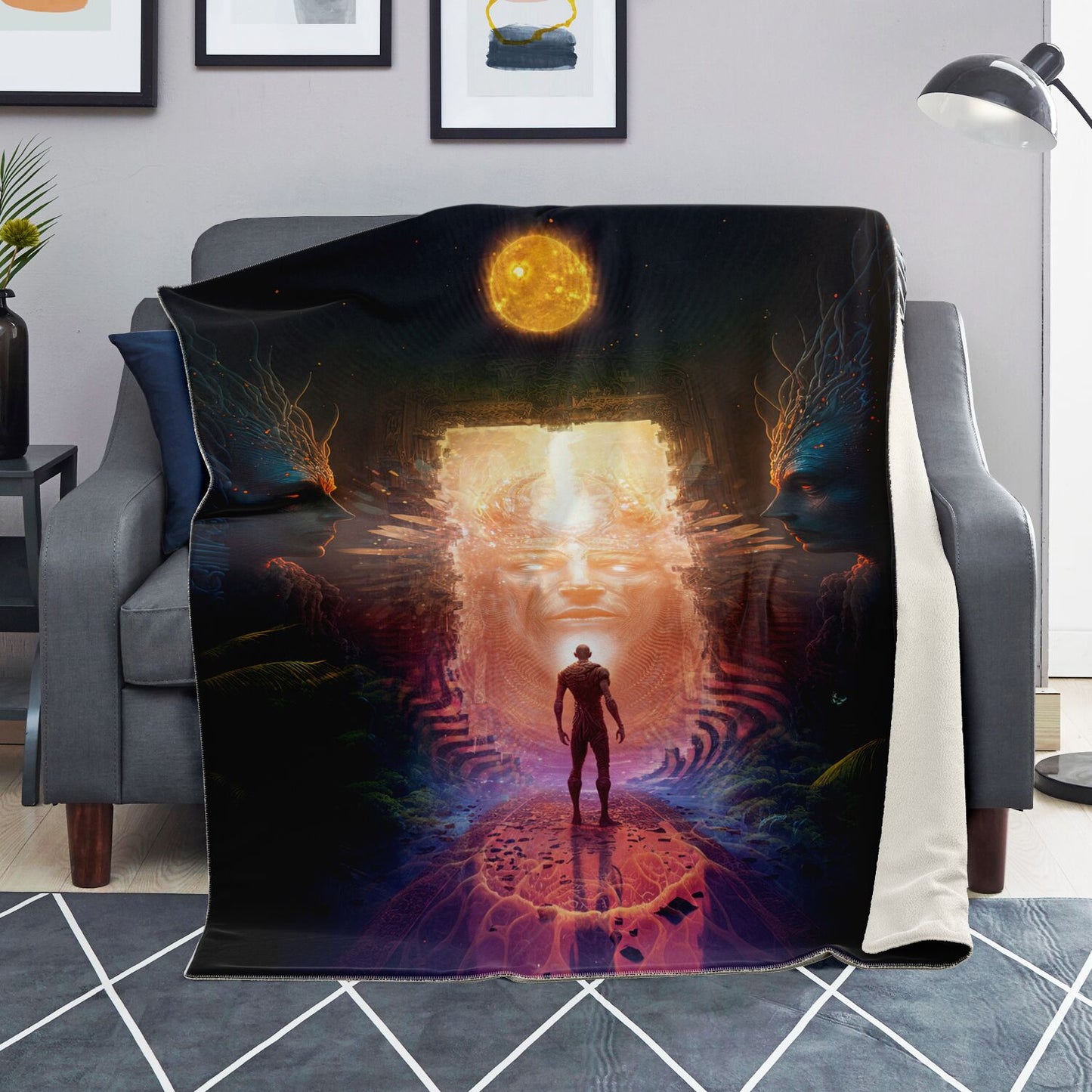 "OPENING" Premium Microfleece Blanket - AOP