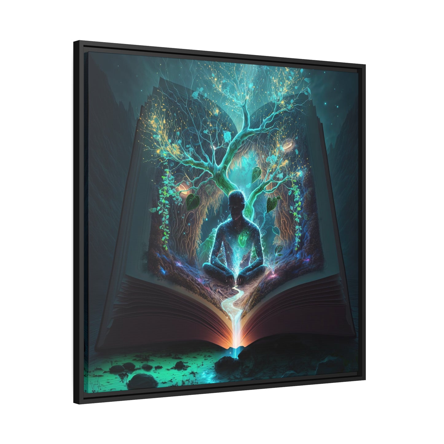 "LIFE" Matte Canvas, Black Frame