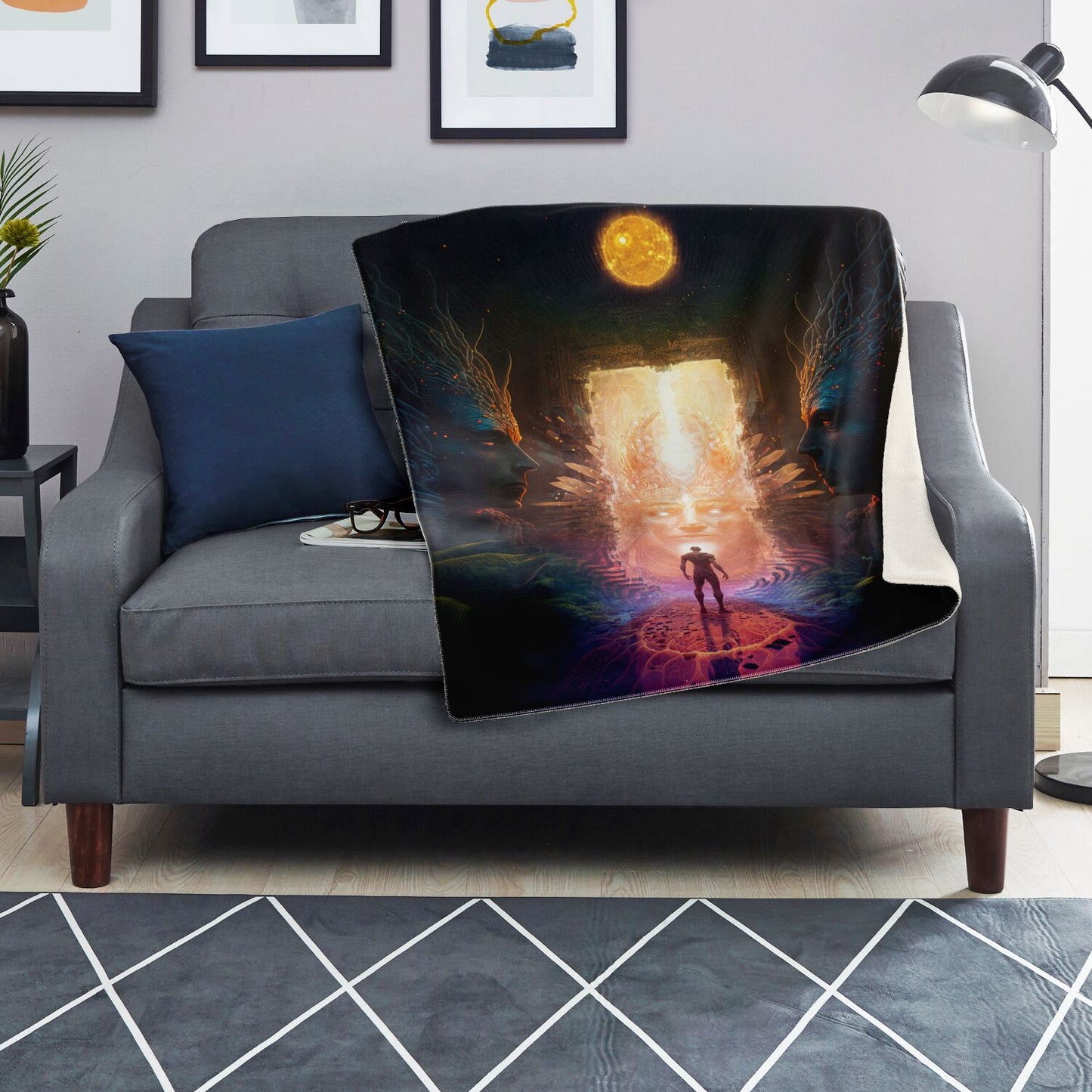 "OPENING" Premium Microfleece Blanket - AOP