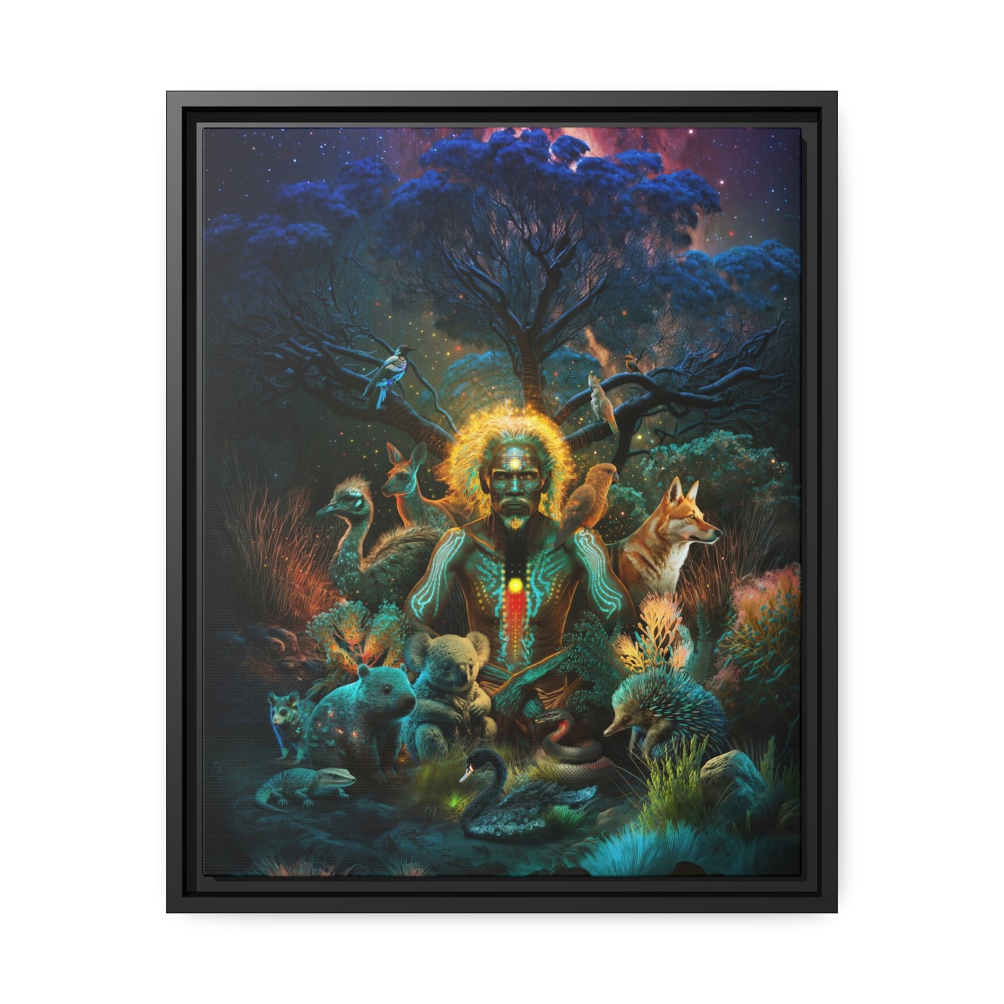 "ALWAYS DREAMING" Matte Canvas, Black Frame
