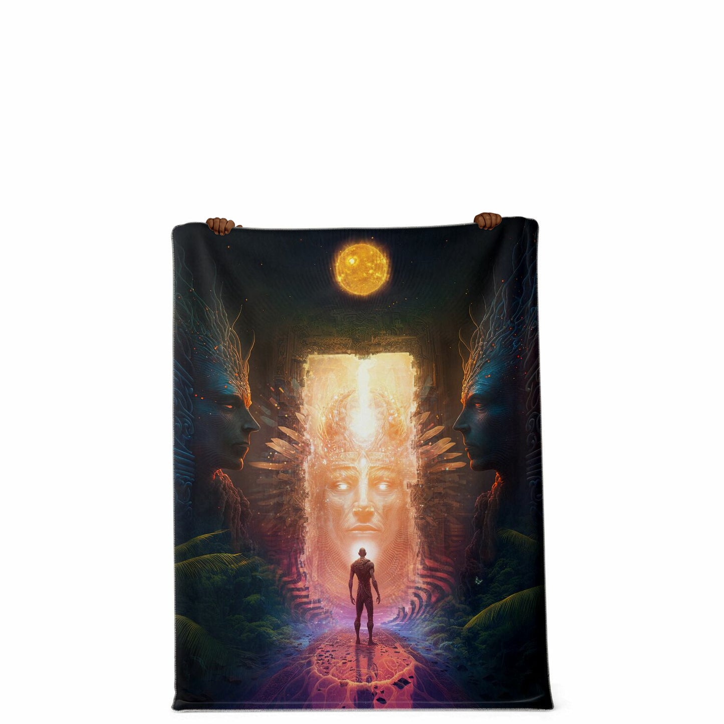 "OPENING" Premium Microfleece Blanket - AOP