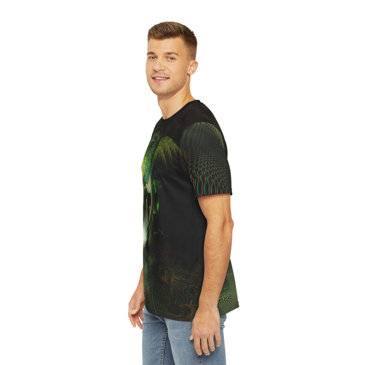 "FALLEN" Men's Polyester Tee (AOP)