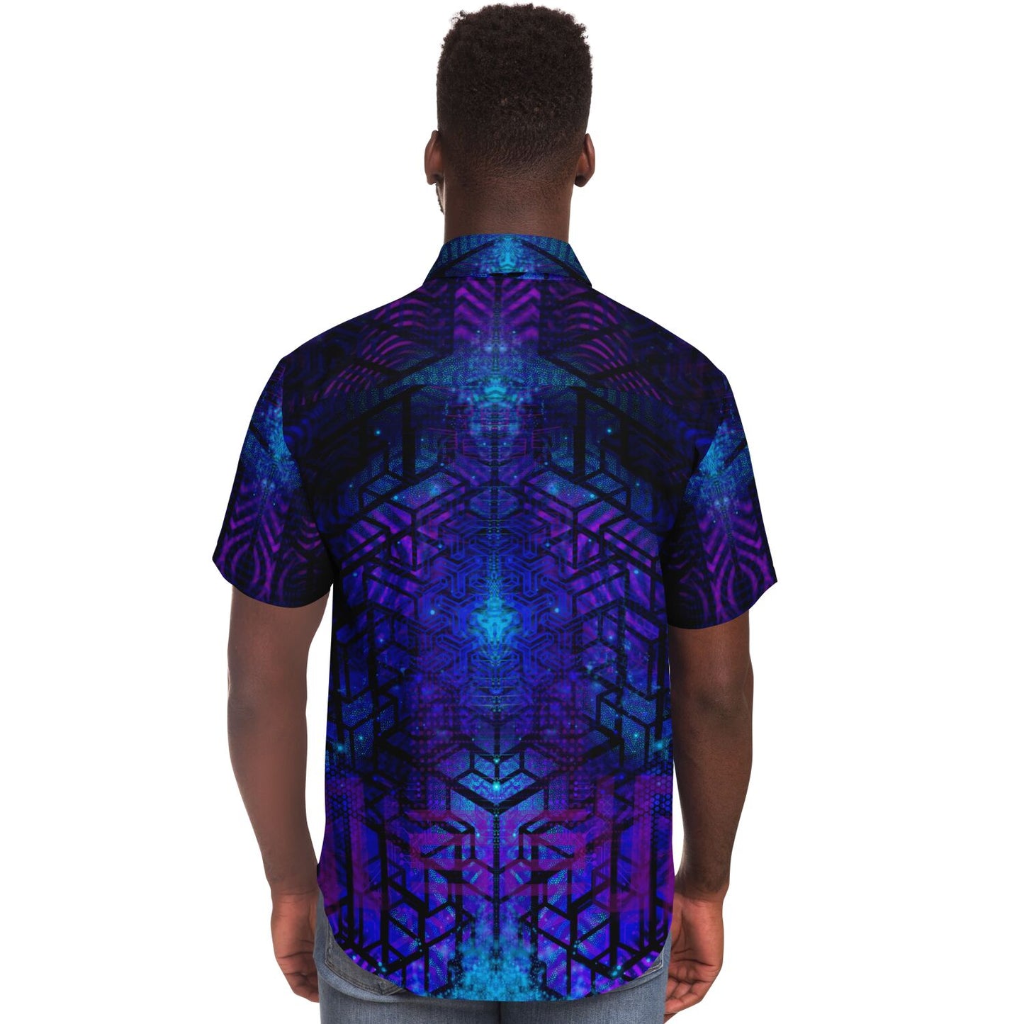 PSYHIRT - Short Sleeve Button Down Shirt - AOP