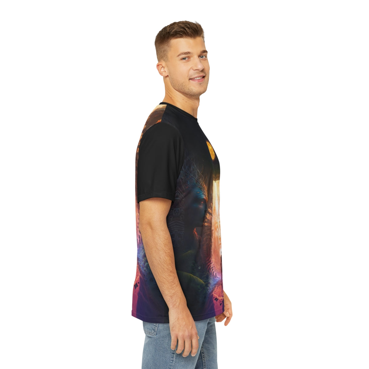 "OPENING" Men's Polyester Tee (AOP)