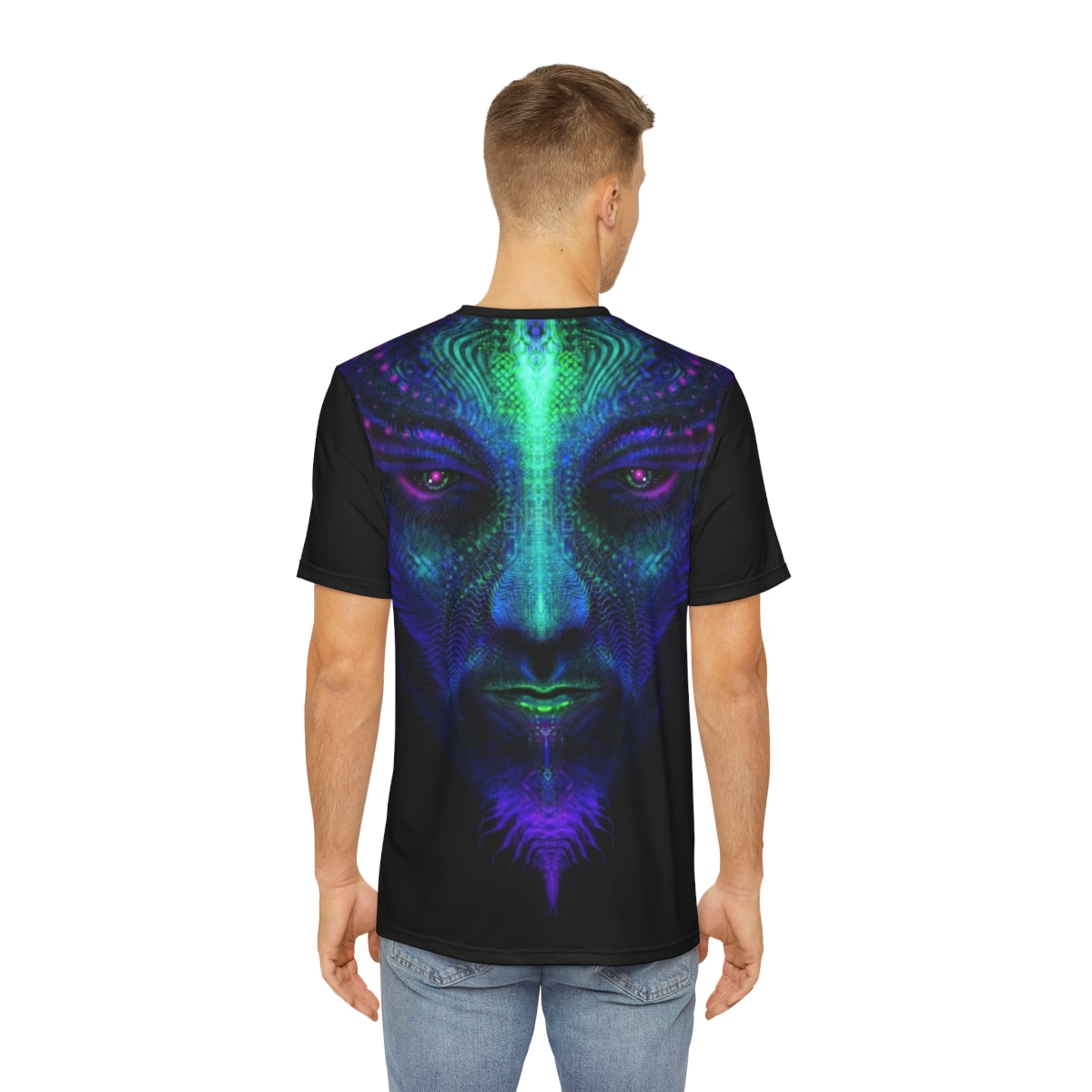 "DIGITAL SHAMAN" Men's Polyester Tee (AOP)