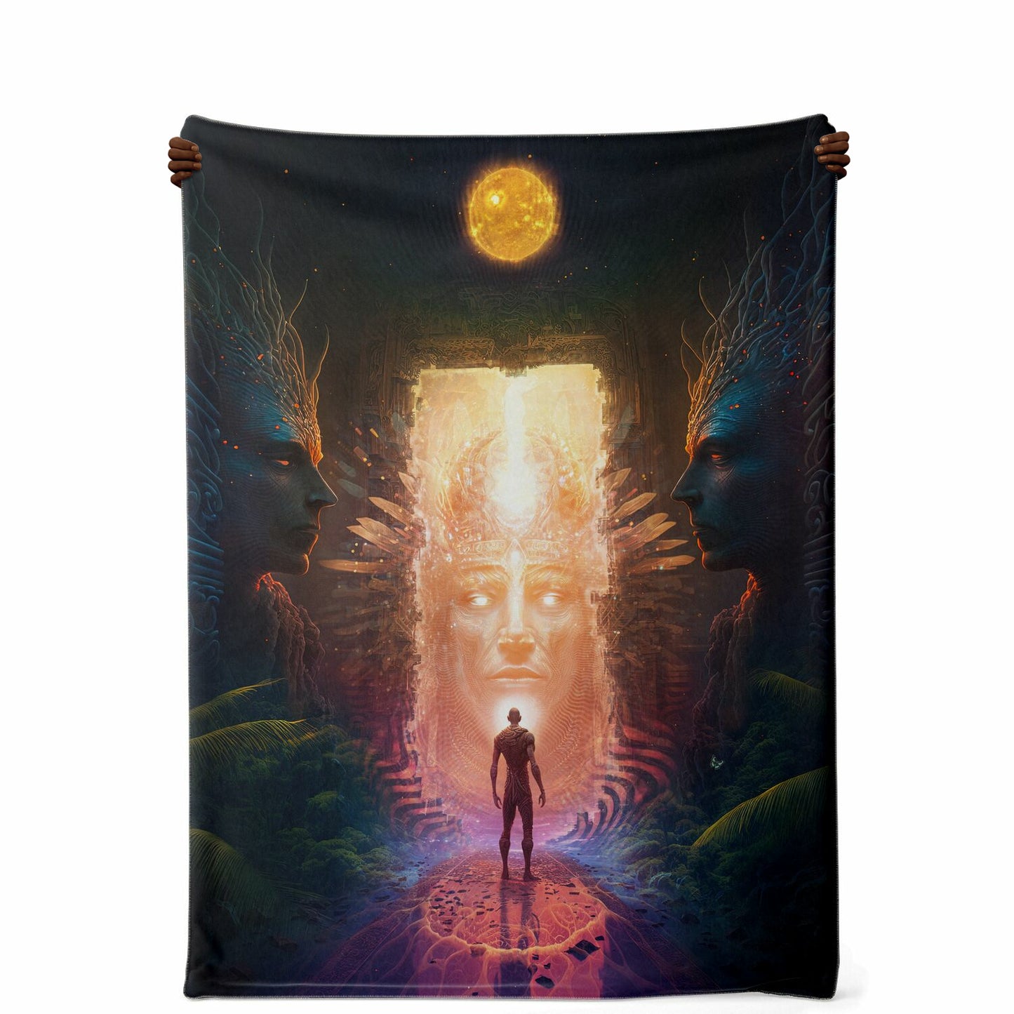 "OPENING" Premium Microfleece Blanket - AOP