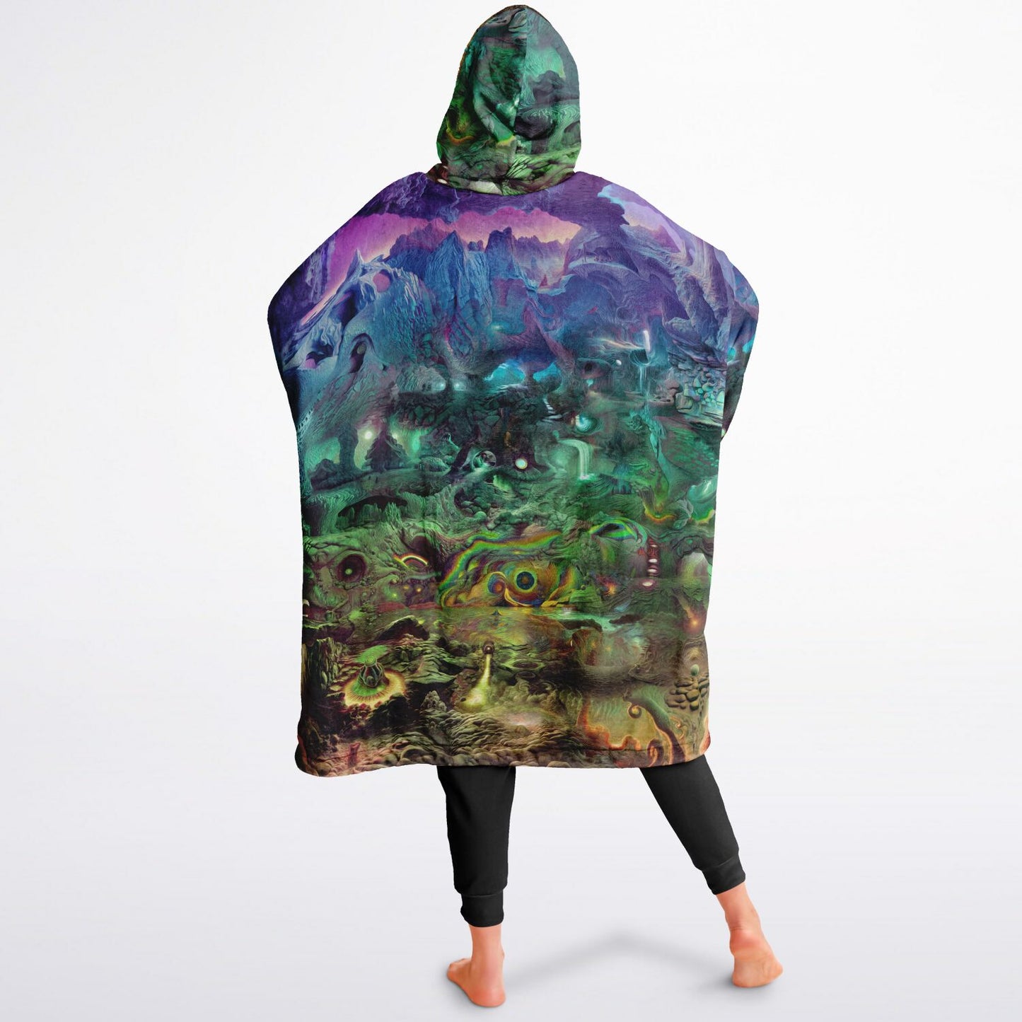 GEO - PSYCHEDELIC WONDERLAND - Reversible Snug Hoodie - AOP