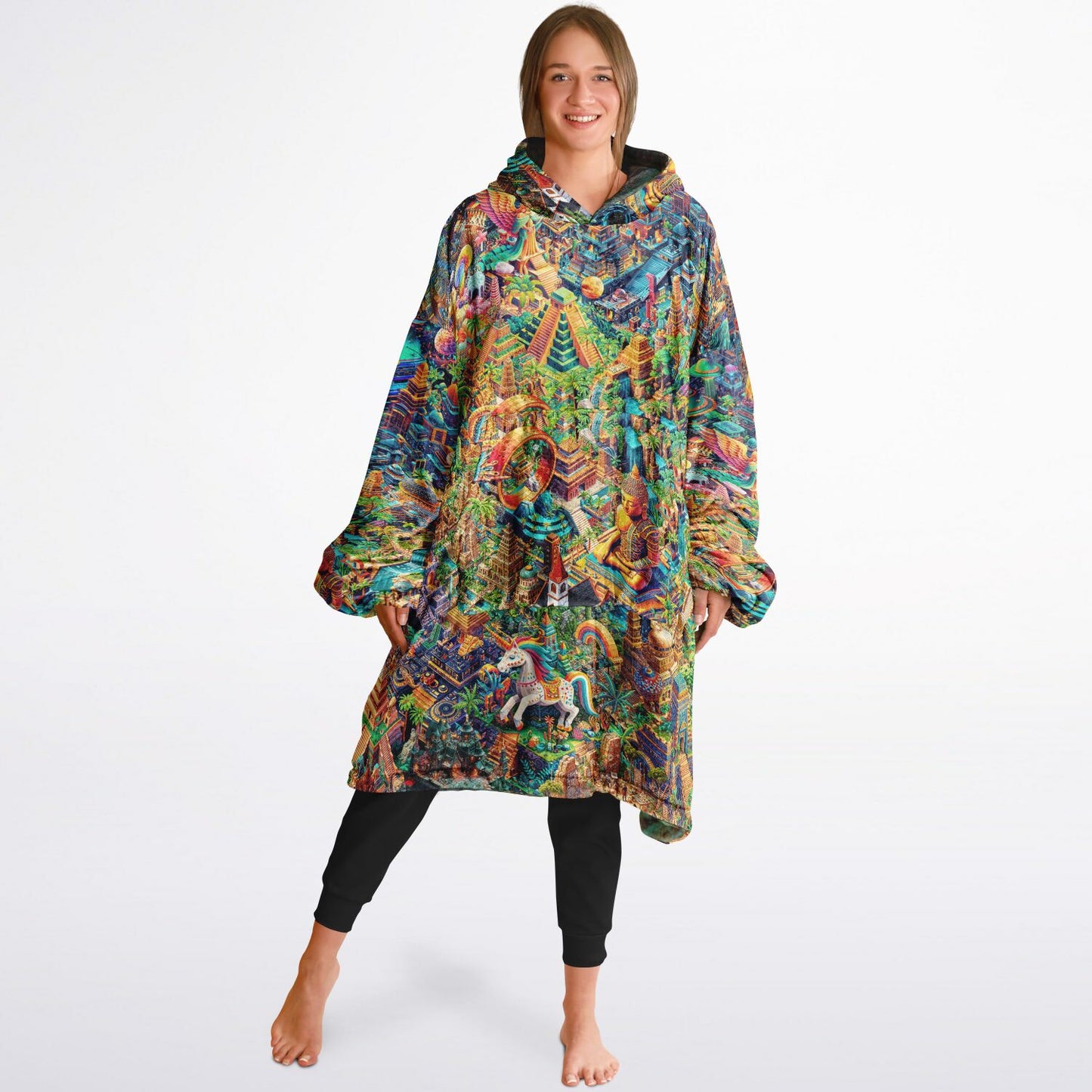 WILD EYE KANDY - TEX2 Reversible Snug Hoodie - AOP