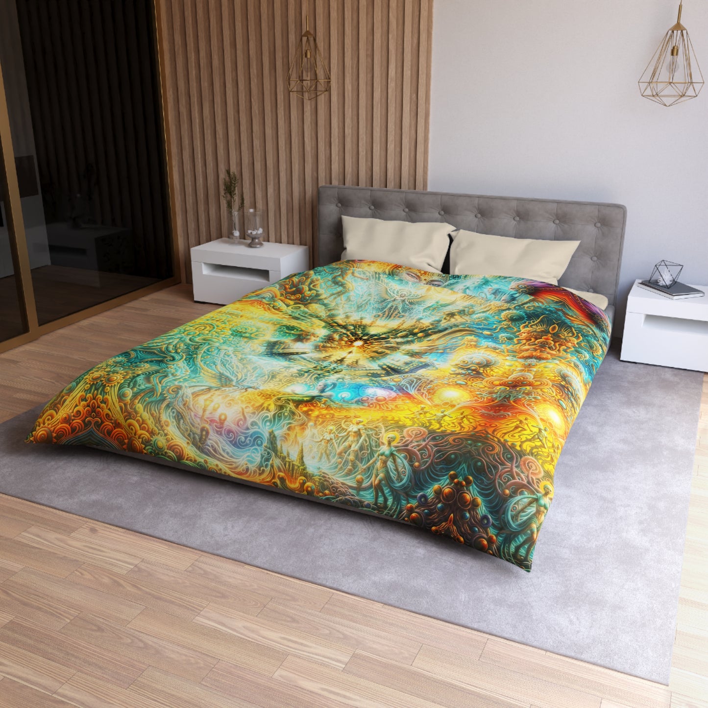 "ETERNAL INFLECTION" Microfiber Duvet Cover