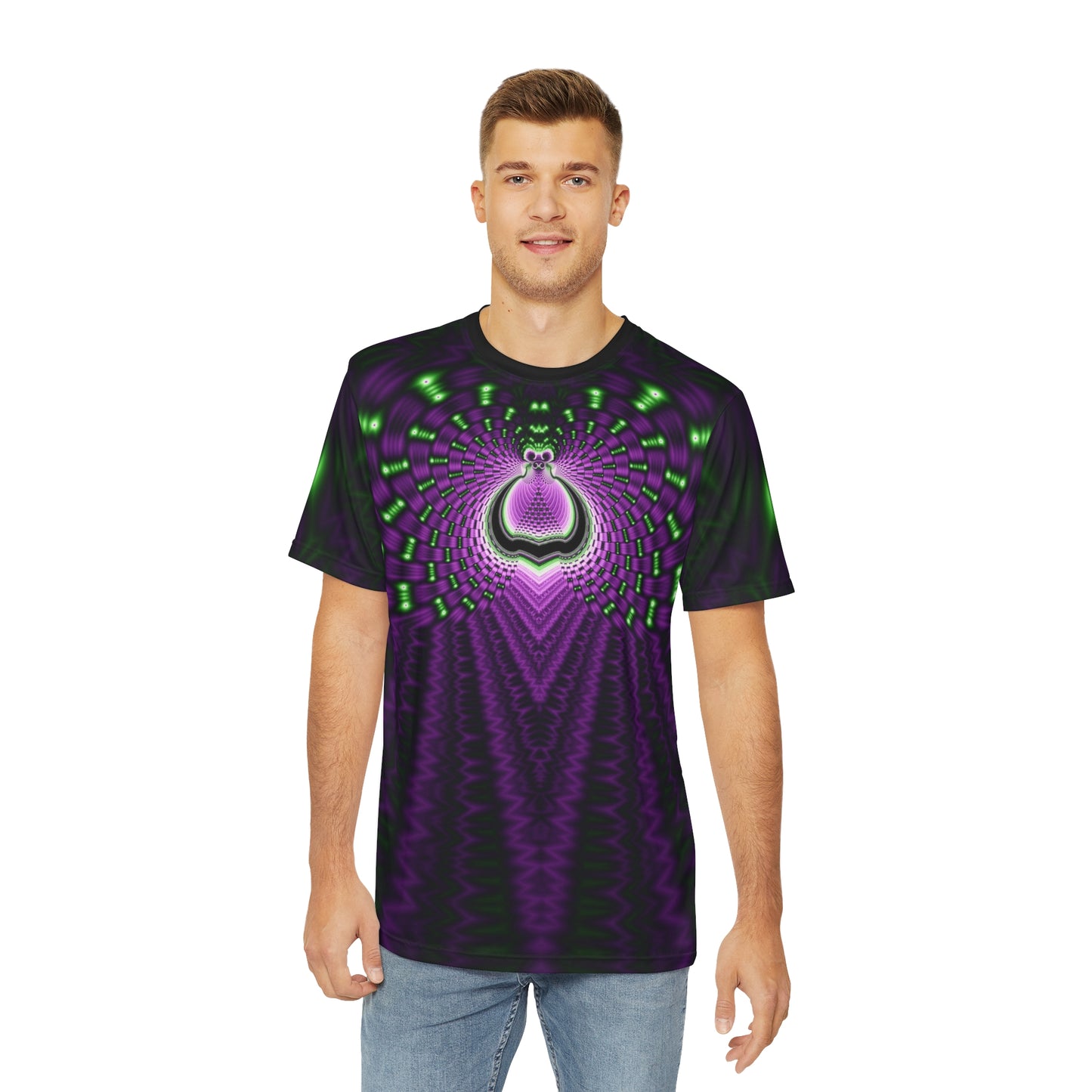 "FRACTAL HEART" Polyester Tee (AOP)