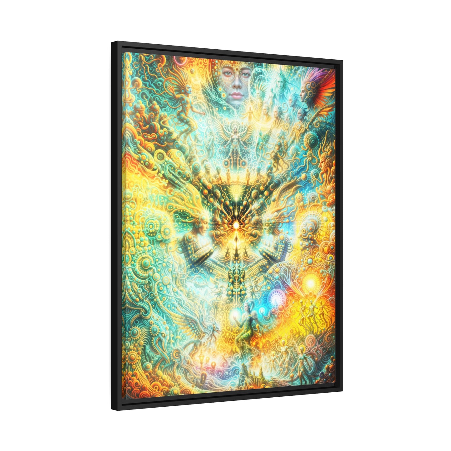 "ETERNAL INFLECTION" Matte Canvas, Black Frame