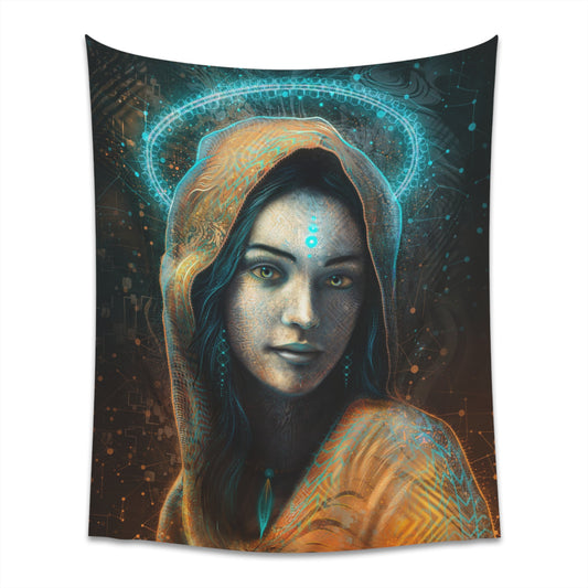 "QUANTA" Printed Wall Tapestry