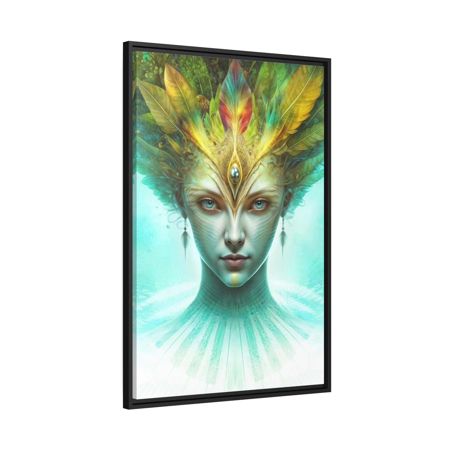 "AWAKENING AHIMSA" Matte Canvas, Black Frame