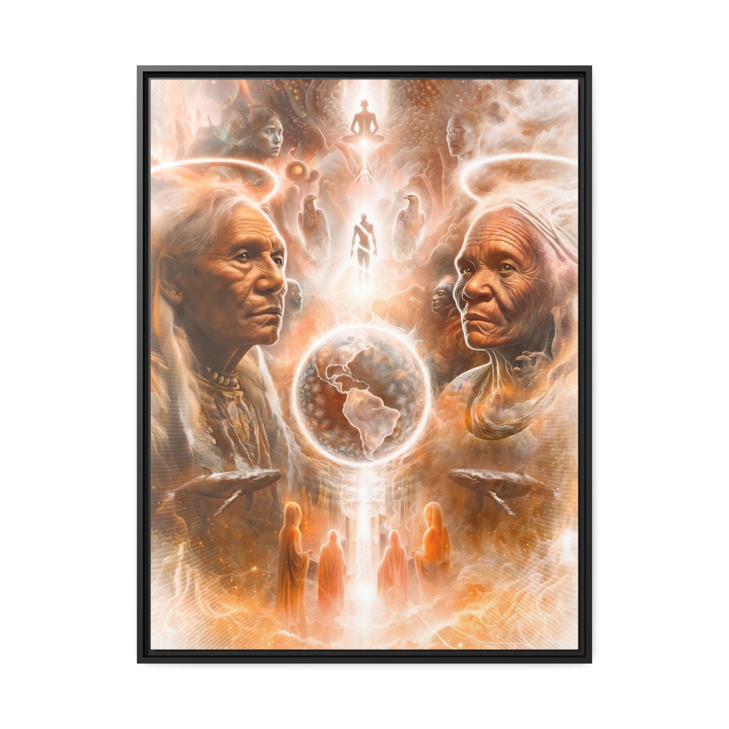 "GUARDIANS" Matte Canvas, Black Frame