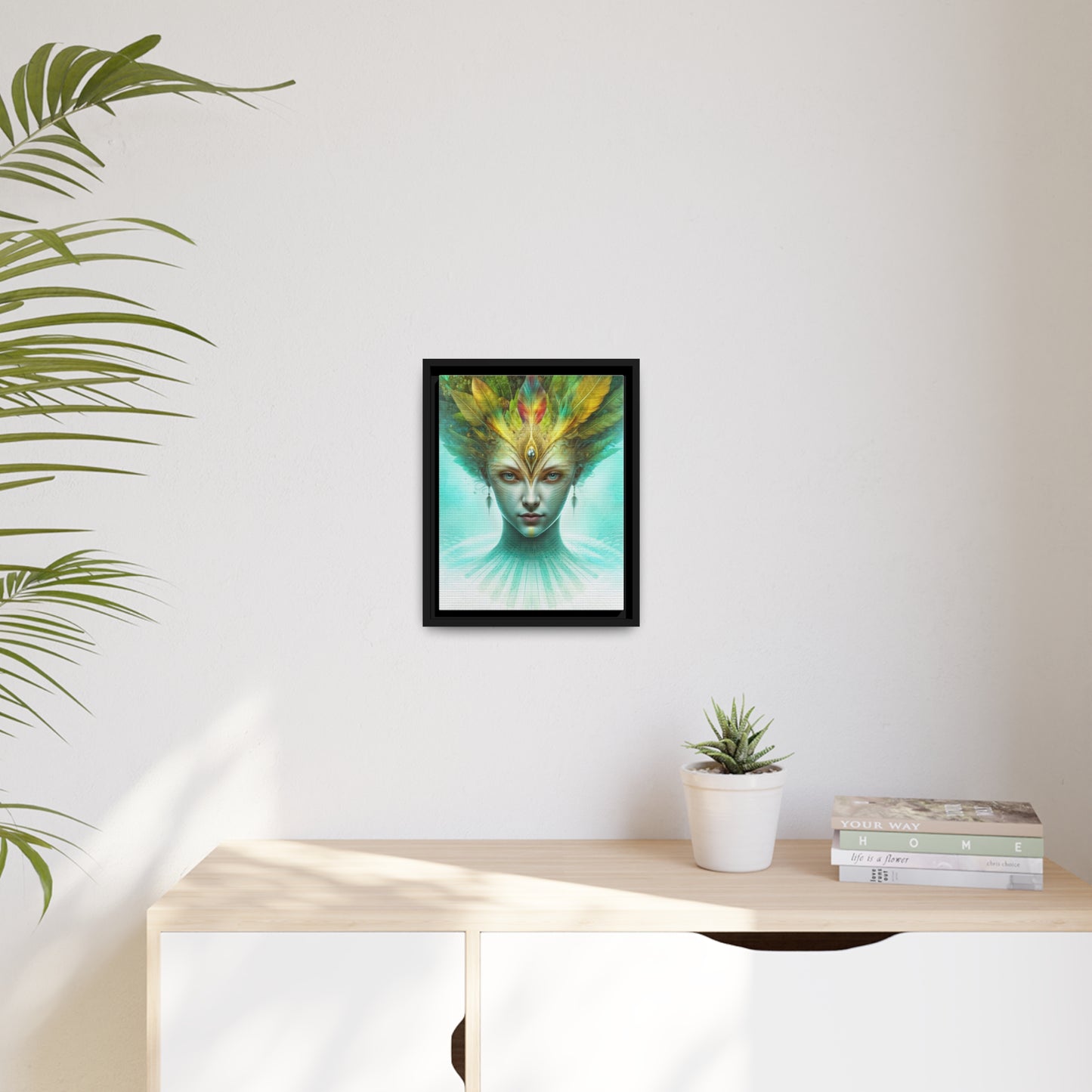 "AWAKENING AHIMSA" Matte Canvas, Black Frame