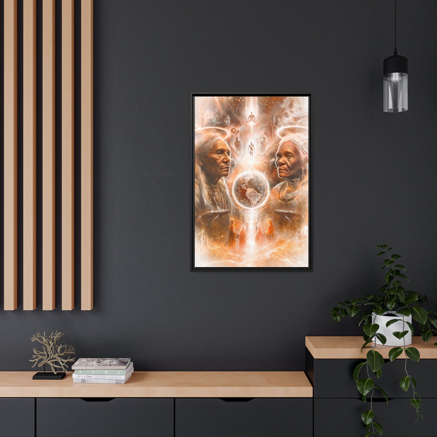 "GUARDIANS" Matte Canvas, Black Frame