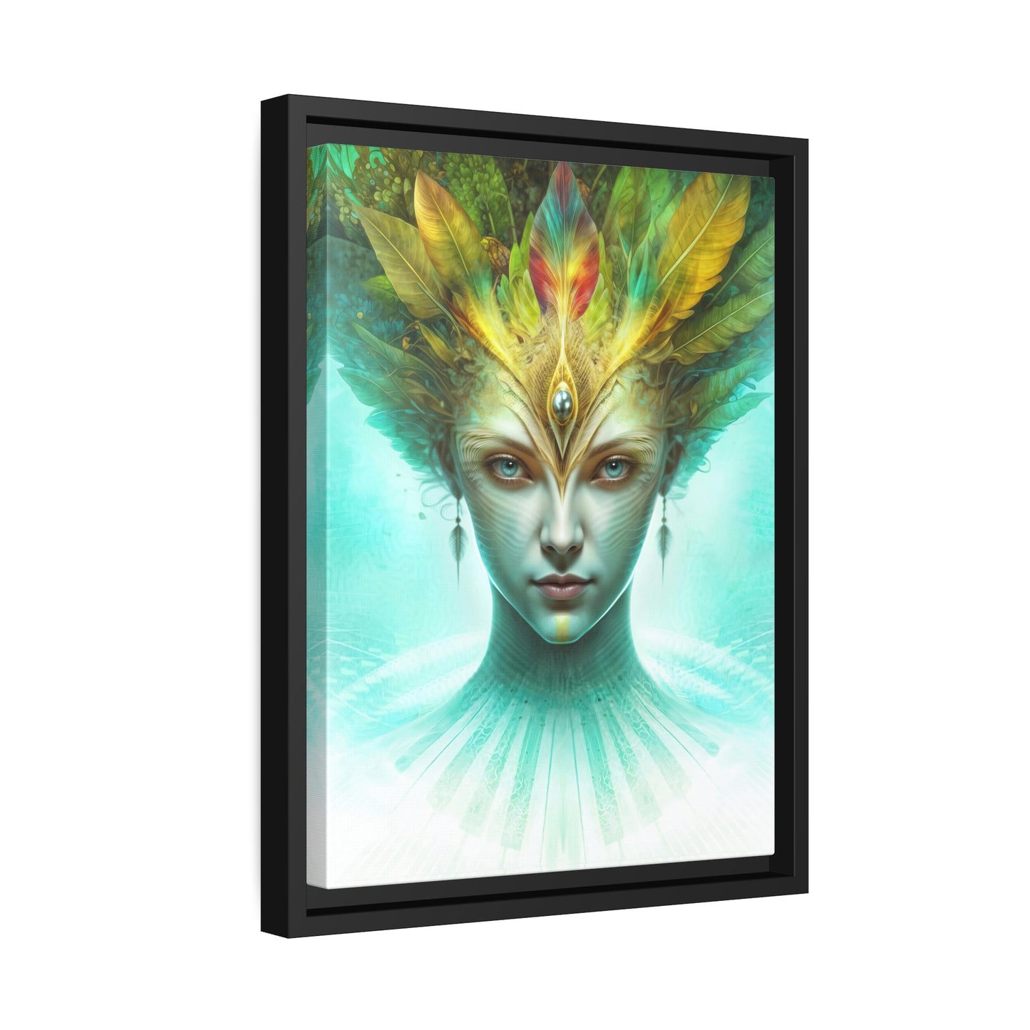 "AWAKENING AHIMSA" Matte Canvas, Black Frame