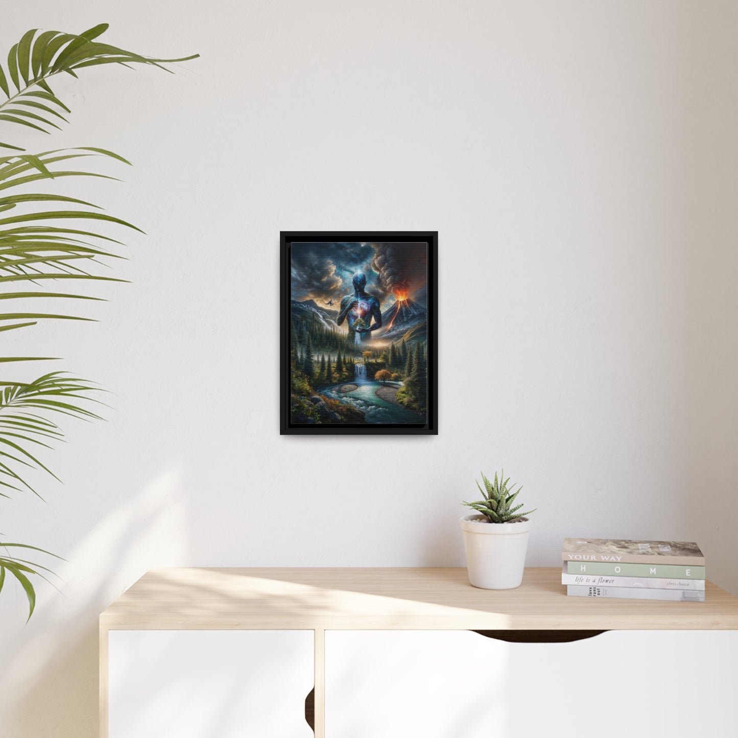 "OMNIA 2.0" Matte Canvas, Black Frame