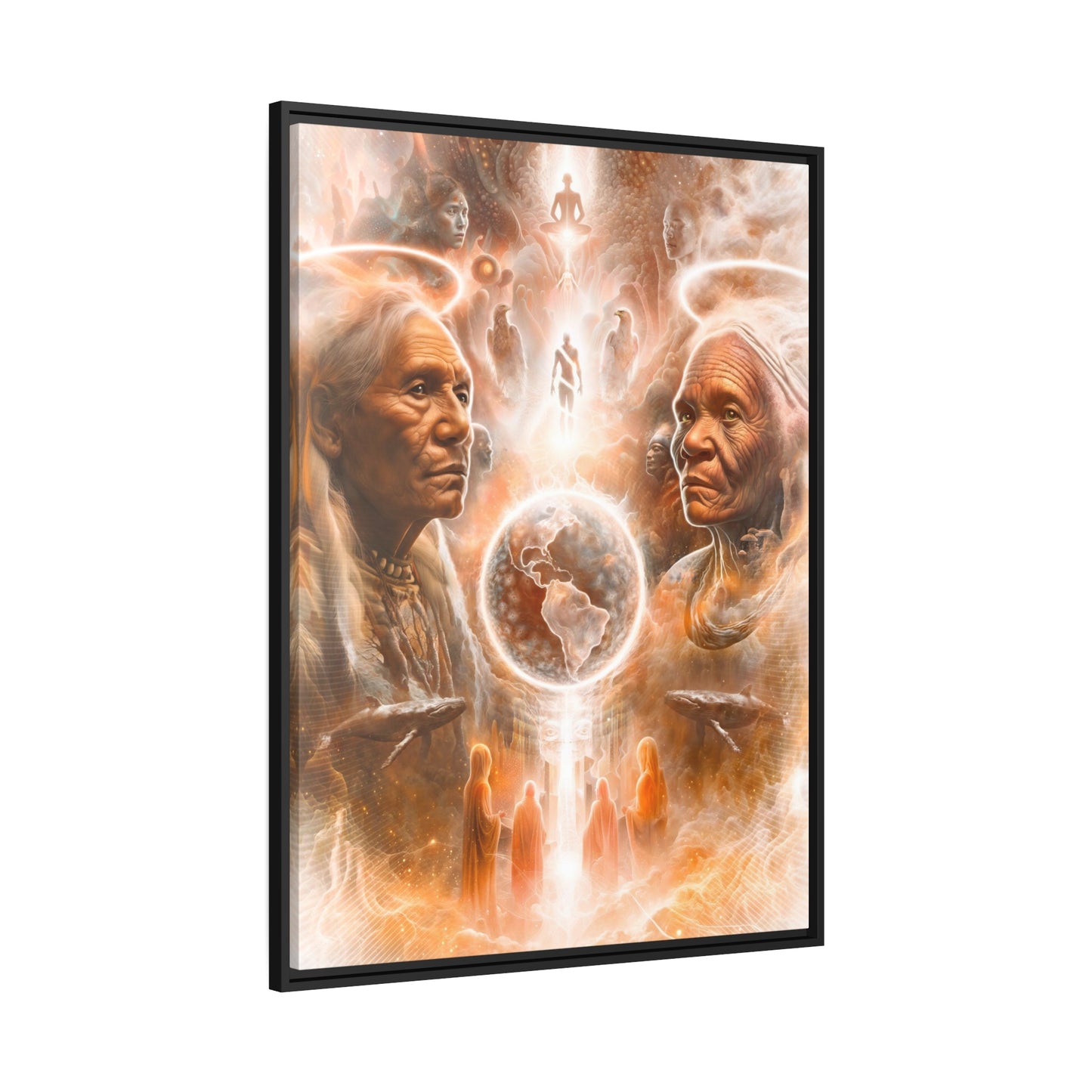 "GUARDIANS" Matte Canvas, Black Frame