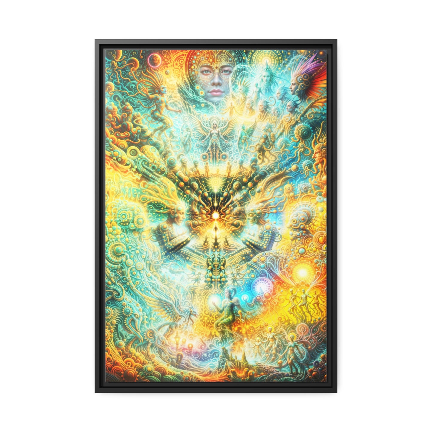 "ETERNAL INFLECTION" Matte Canvas, Black Frame