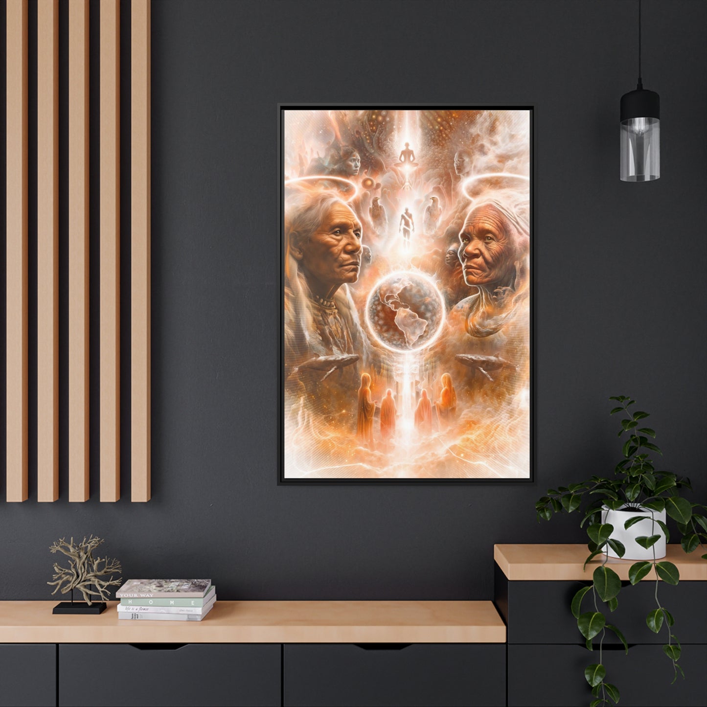 "GUARDIANS" Matte Canvas, Black Frame