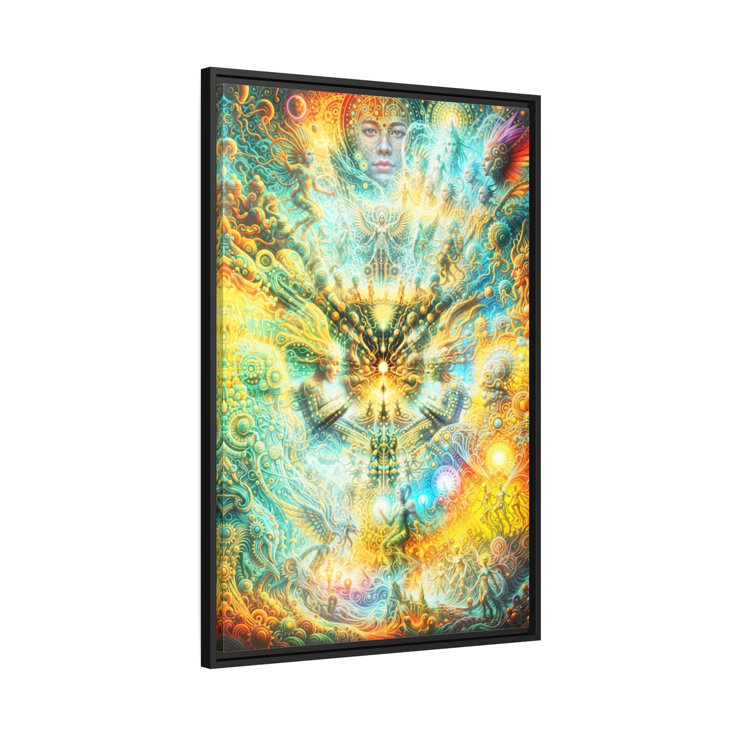 "ETERNAL INFLECTION" Matte Canvas, Black Frame