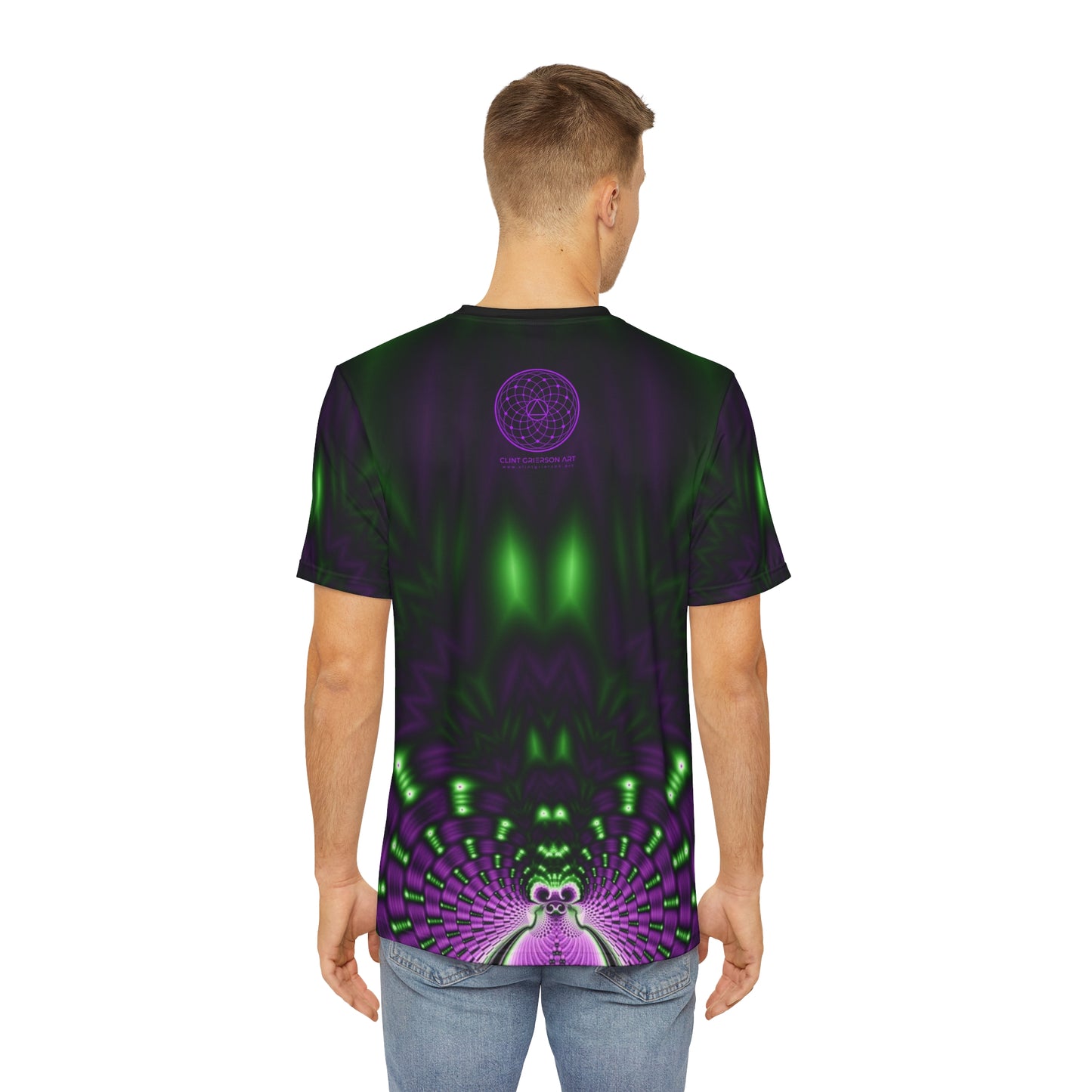 "FRACTAL HEART" Polyester Tee (AOP)