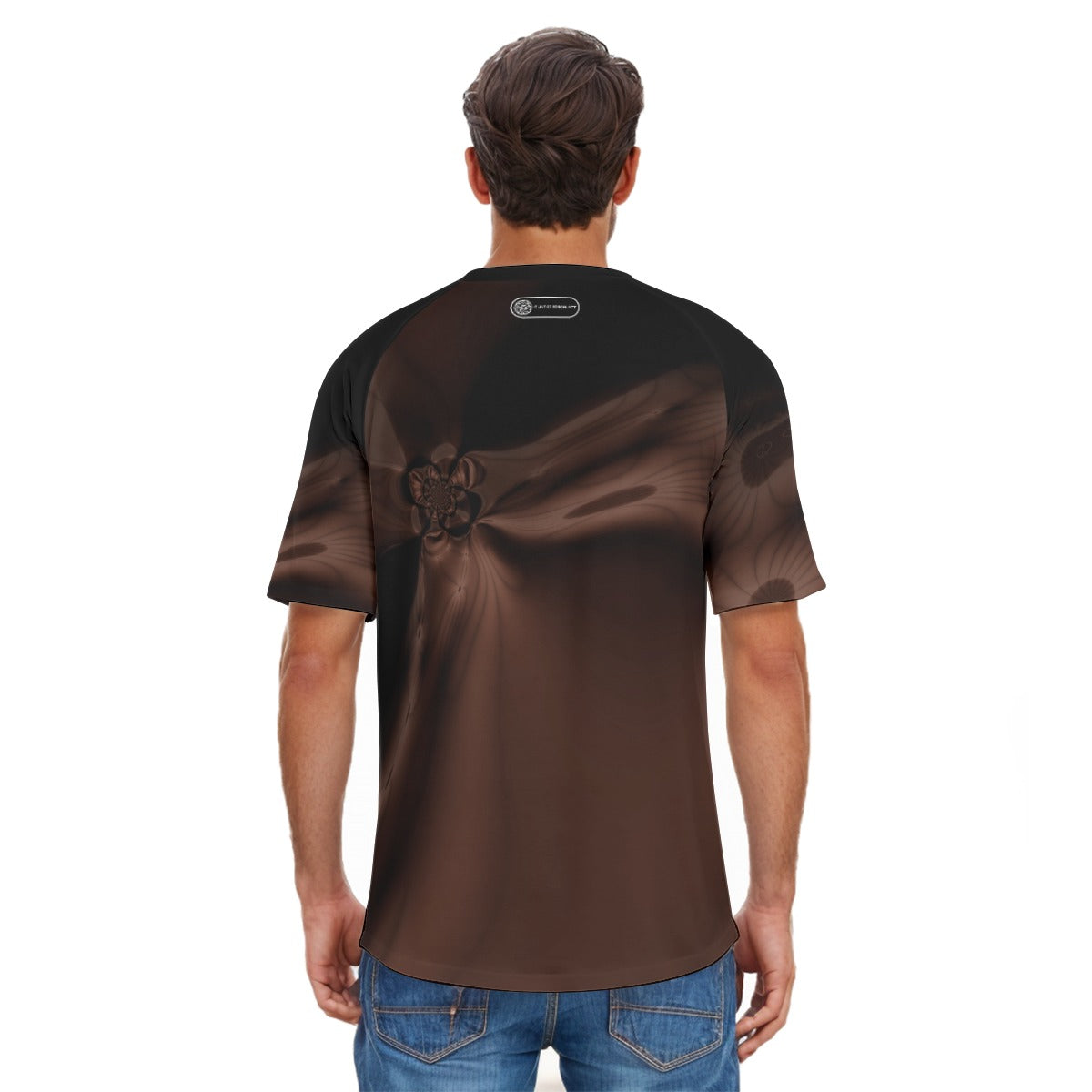 Brown Fractal - All-Over Print Men's O-neck Short Sleeve T-shirt