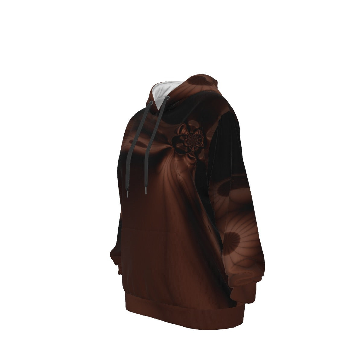 Brown Fractal - All-Over Print Unisex Pullover Hoodie | 310GSM Cotton