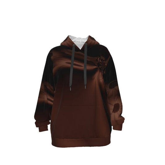 Brown Fractal - All-Over Print Unisex Pullover Hoodie | 310GSM Cotton