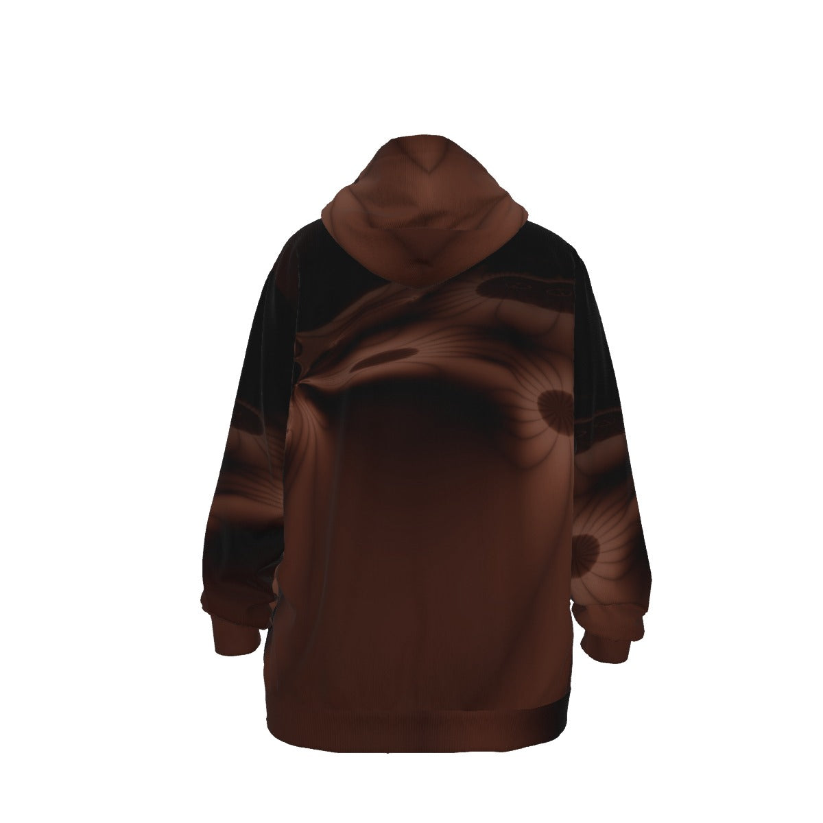 Brown Fractal - All-Over Print Unisex Pullover Hoodie | 310GSM Cotton