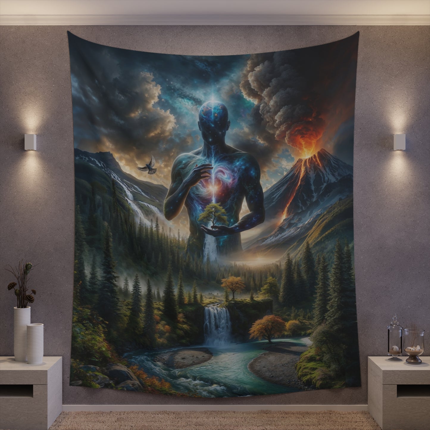 "OMNIA 2.0" Printed Wall Tapestry