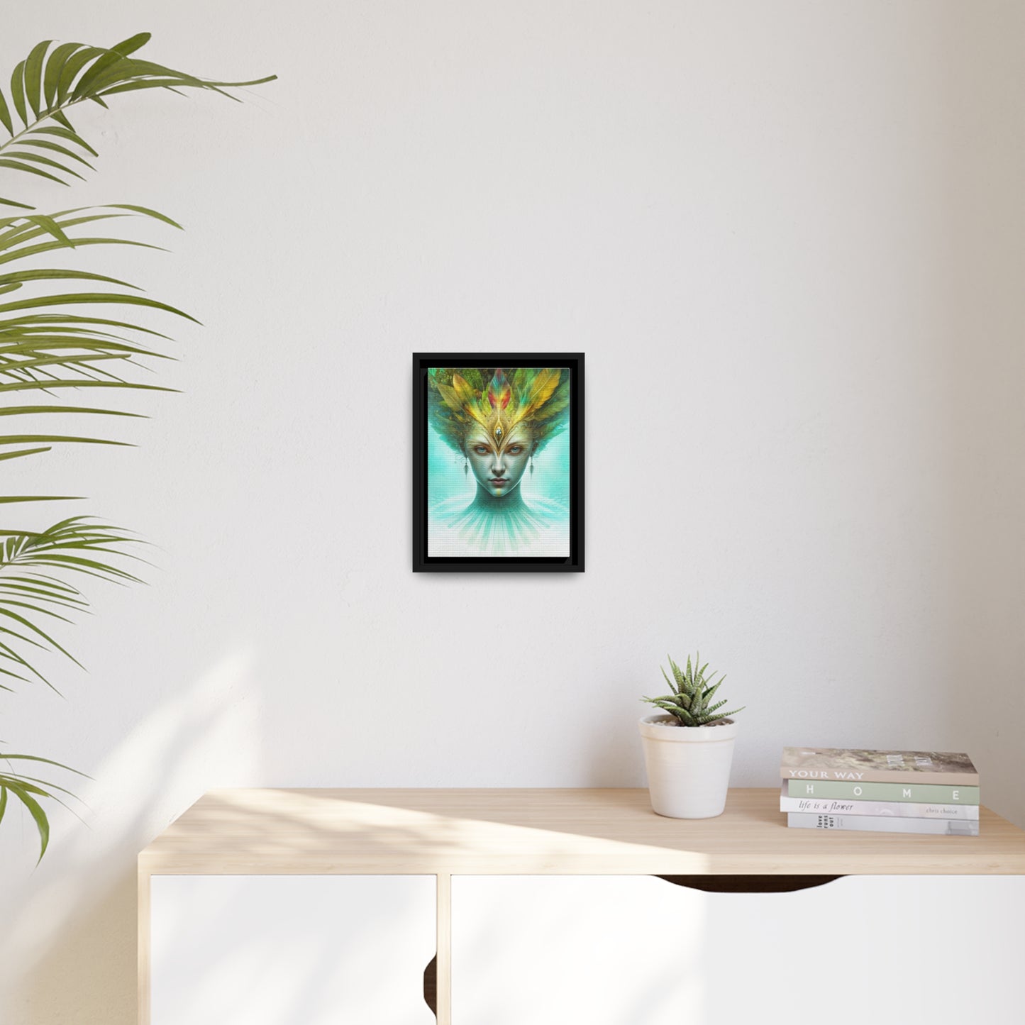 "AWAKENING AHIMSA" Matte Canvas, Black Frame