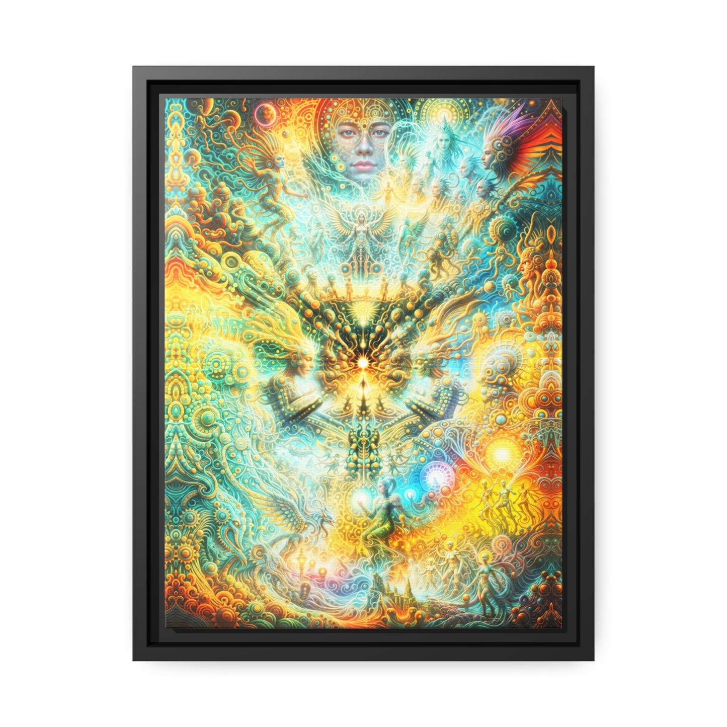 "ETERNAL INFLECTION" Matte Canvas, Black Frame