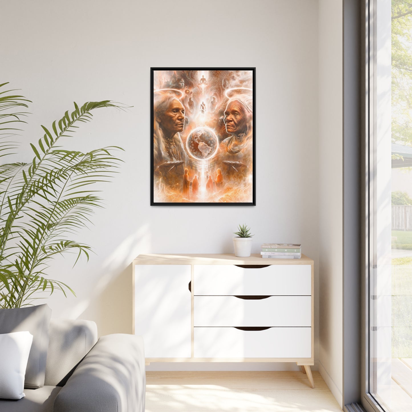 "GUARDIANS" Matte Canvas, Black Frame