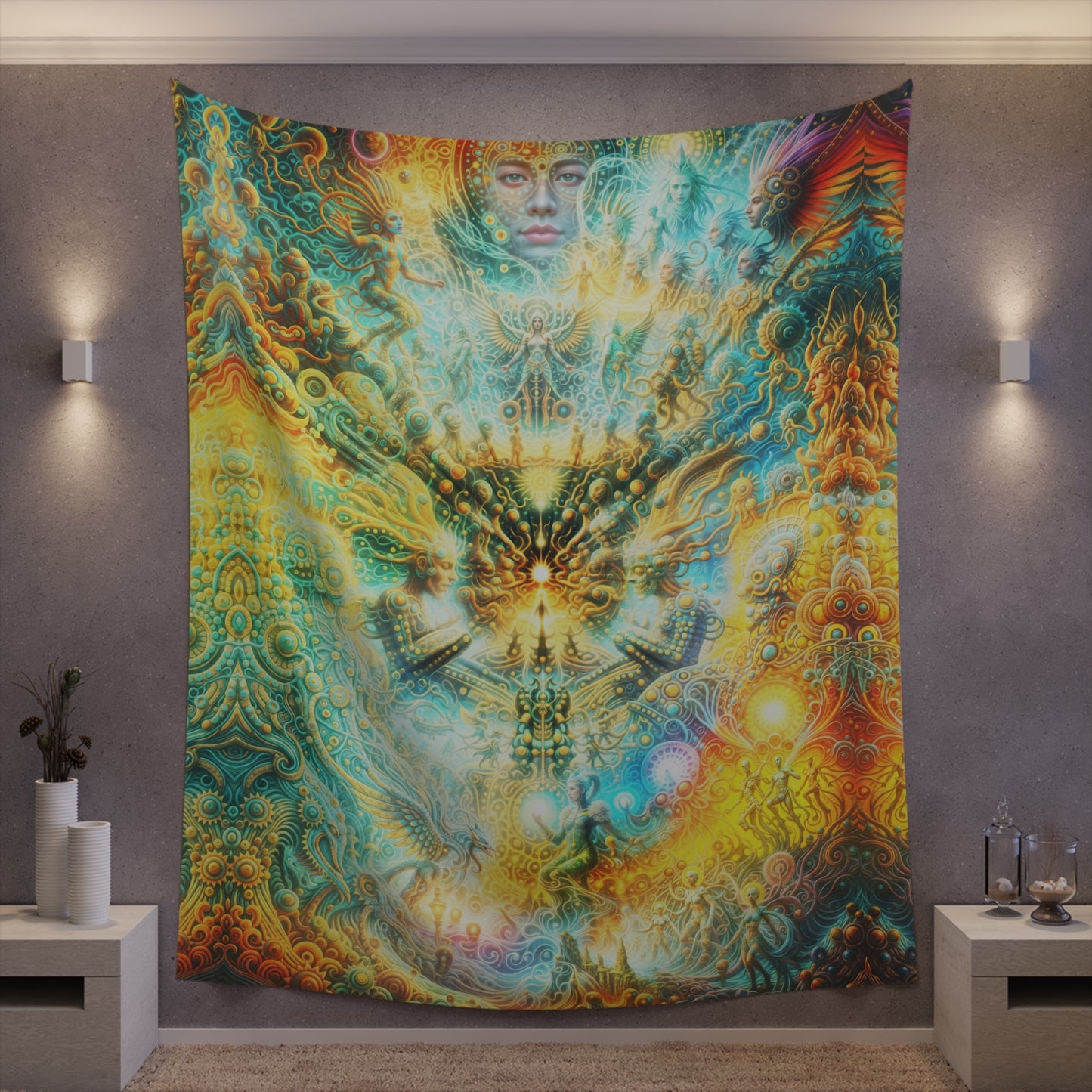 "ETERNAL INFLECTION" Printed Wall Tapestry