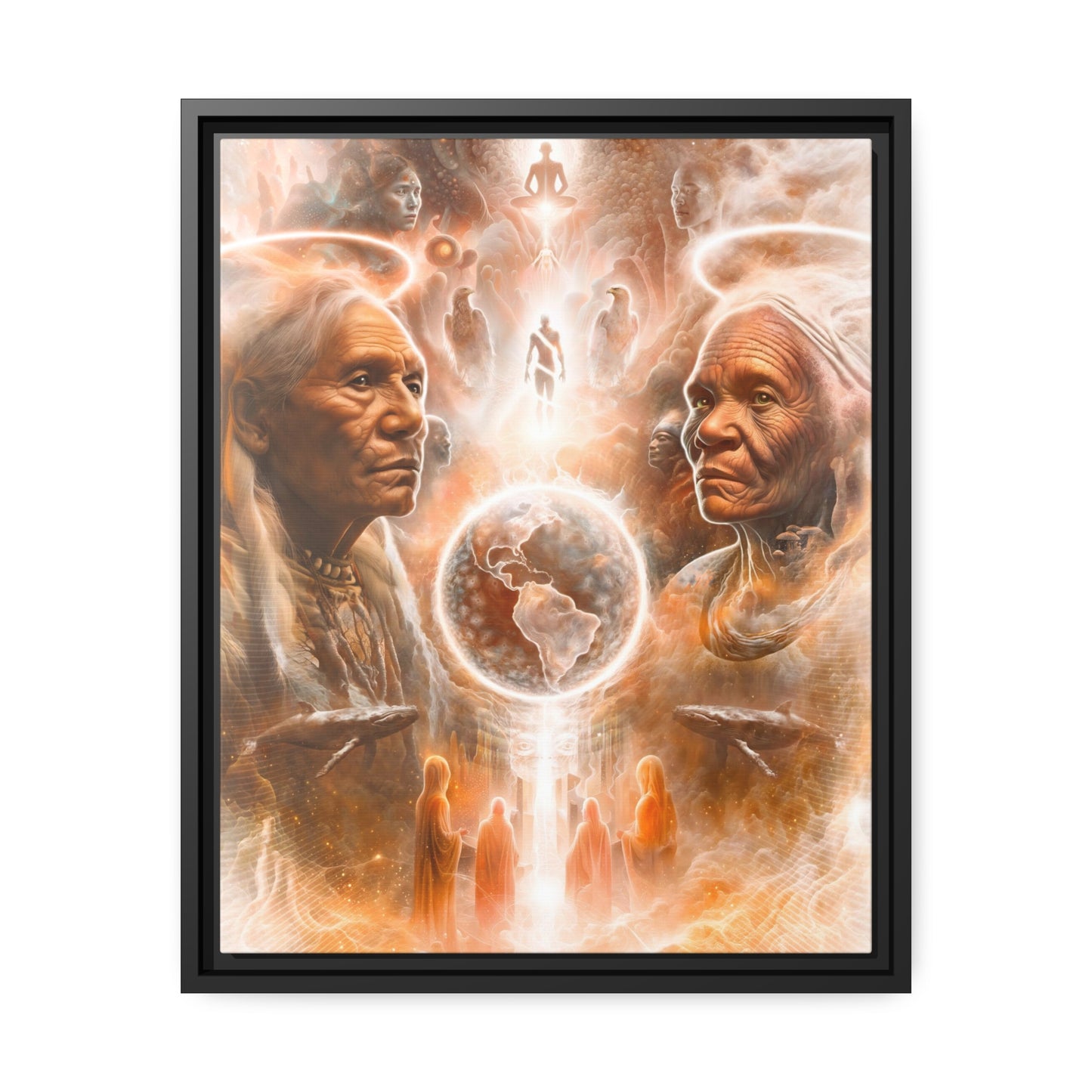 "GUARDIANS" Matte Canvas, Black Frame