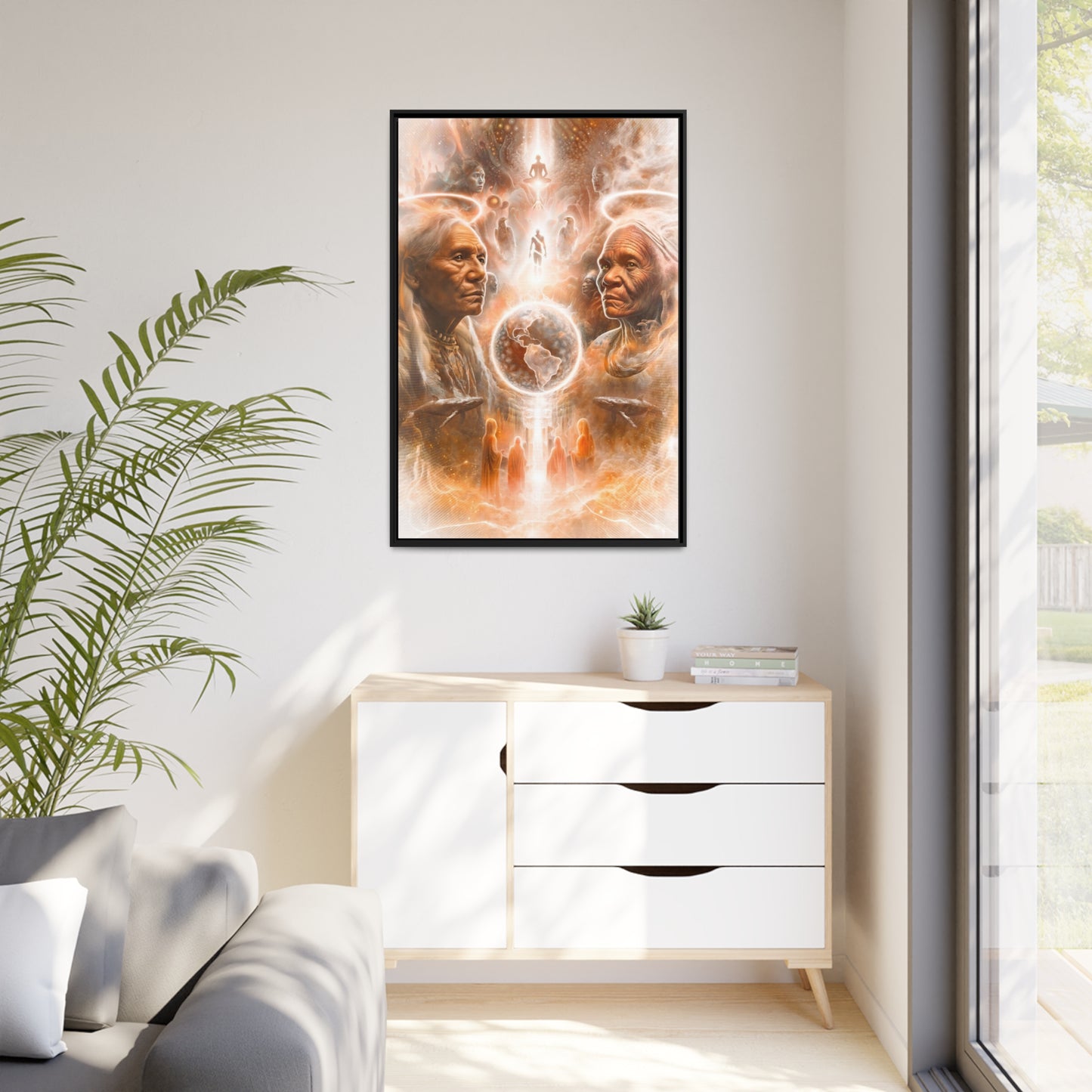 "GUARDIANS" Matte Canvas, Black Frame