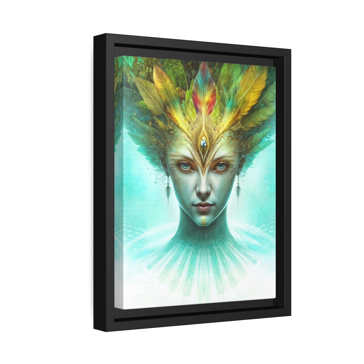 "AWAKENING AHIMSA" Matte Canvas, Black Frame