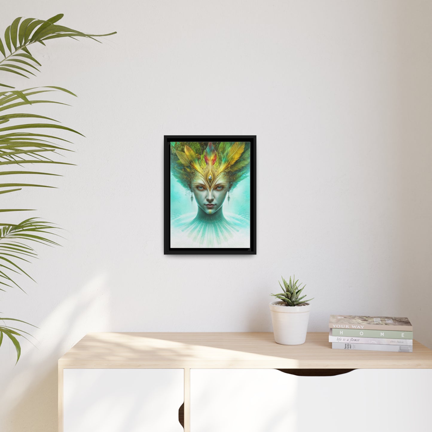 "AWAKENING AHIMSA" Matte Canvas, Black Frame