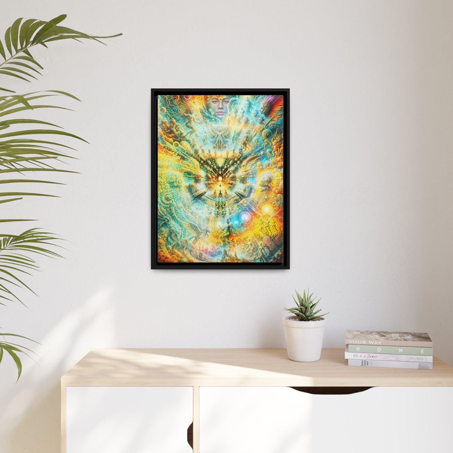 "ETERNAL INFLECTION" Matte Canvas, Black Frame