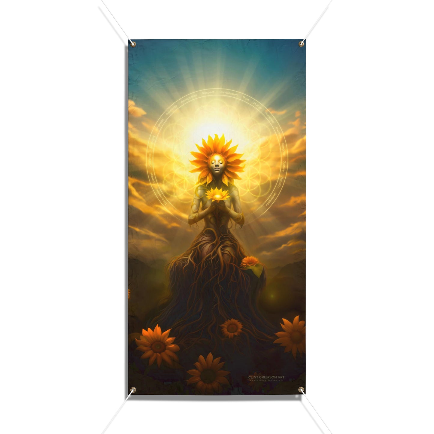 "LIFE IS A FLOWER" Vinyl Banners