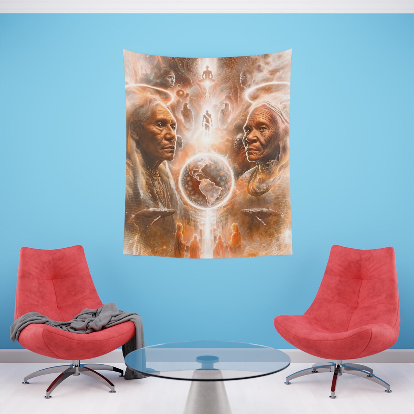 "GUARDIANS" Printed Wall Tapestry