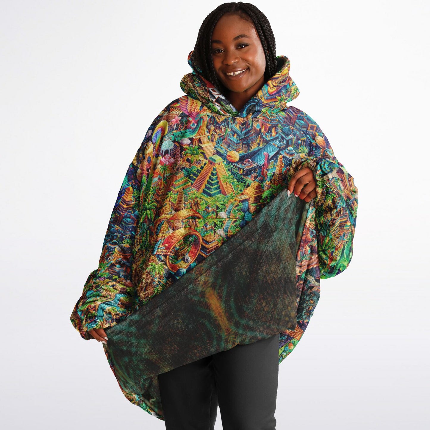 WILD EYE KANDY - TEX2 Reversible Snug Hoodie - AOP